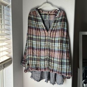 Free People flowy button up size L